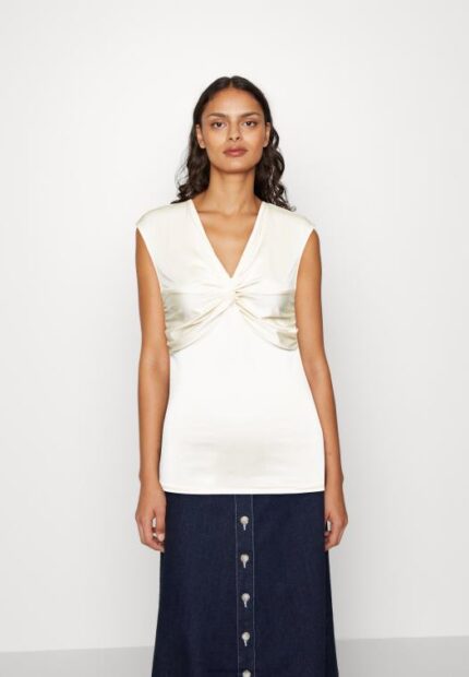 Anna Field kvinner print t-skjorte off-white P266L311