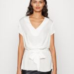 Anna Field kvinner print t-skjorte off-white P266L323