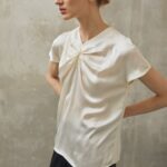 Anna Field kvinner print t-skjorte off white P266L346