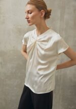 Anna Field kvinner print t-skjorte off white P266L346