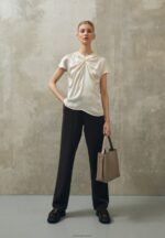 Anna Field kvinner print t-skjorte off white P266L346 - Bilde 3