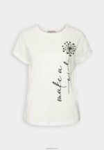 Anna Field kvinner print t-skjorte off-white P266L370 - Bilde 4