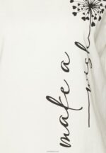 Anna Field kvinner print t-skjorte off-white P266L370 - Bilde 5