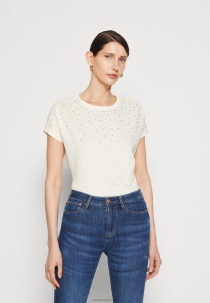 Anna Field kvinner print t-skjorte offwhite P266L369