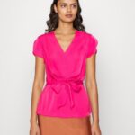 Anna Field kvinner print t-skjorte rosa P266L262