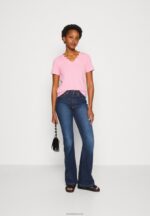 Anna Field kvinner print t-skjorte rosa P266L269 - Bilde 2