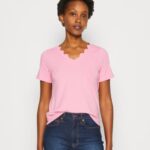 Anna Field kvinner print t-skjorte rosa P266L269