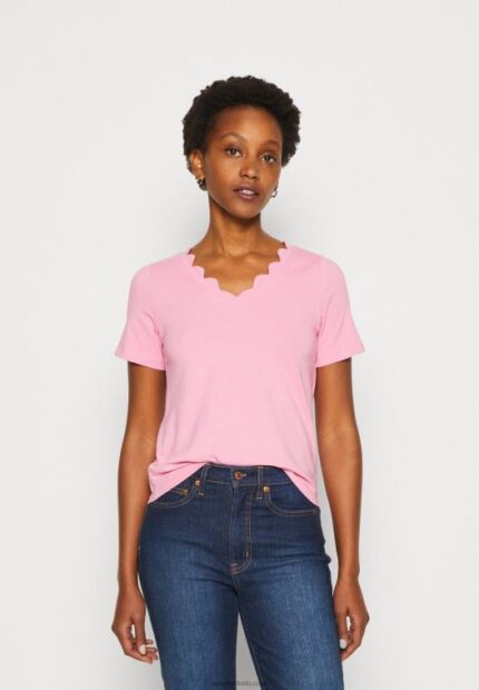 Anna Field kvinner print t-skjorte rosa P266L269