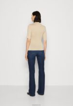 Anna Field kvinner print t-skjorte sand P266L281 - Bilde 3