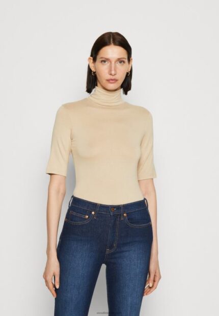 Anna Field kvinner print t-skjorte sand P266L281
