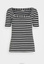Anna Field kvinner print t-skjorte svart/hvit P266L298 - Bilde 5