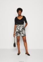 Anna Field kvinner print t-skjorte svart P266L268 - Bilde 2