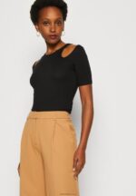 Anna Field kvinner print t-skjorte svart P266L307 - Bilde 4