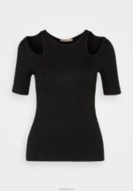 Anna Field kvinner print t-skjorte svart P266L307 - Bilde 5