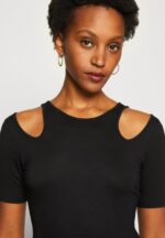 Anna Field kvinner print t-skjorte svart P266L307 - Bilde 6