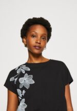 Anna Field kvinner print t-skjorte svart P266L331 - Bilde 4