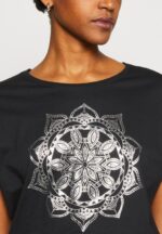 Anna Field kvinner print t-skjorte svart P266L332 - Bilde 6
