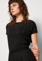 Anna Field kvinner print t-skjorte svart P266L358 - Bilde 4