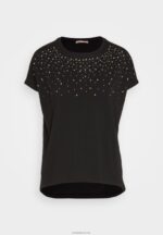 Anna Field kvinner print t-skjorte svart P266L358 - Bilde 5