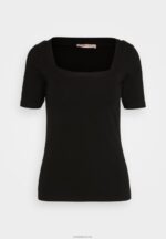 Anna Field kvinner print t-skjorte svart P266L375 - Bilde 5