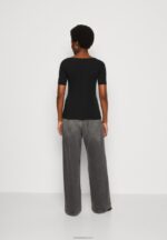 Anna Field kvinner print t-skjorte svart/svart P266L366 - Bilde 3