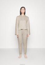 Anna Field kvinner pyjamassett brunt P266L1067