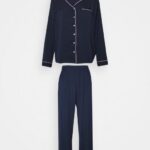 Anna Field kvinner pyjamassett mørkeblått P266L1074