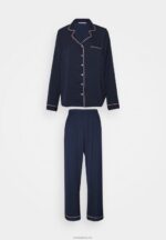 Anna Field kvinner pyjamassett mørkeblått P266L1074