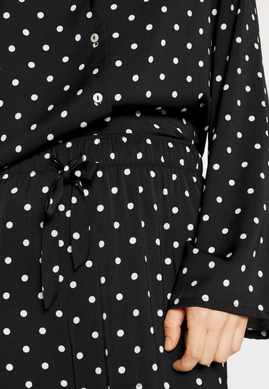 Anna Field kvinner pyjamassett sort/off-white P266L1062 - Bilde 5
