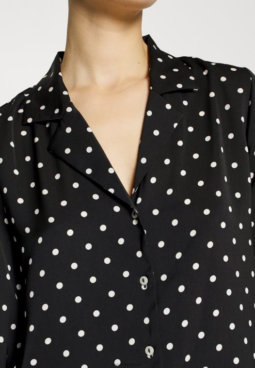 Anna Field kvinner pyjamassett sort/off-white P266L1062 - Bilde 7