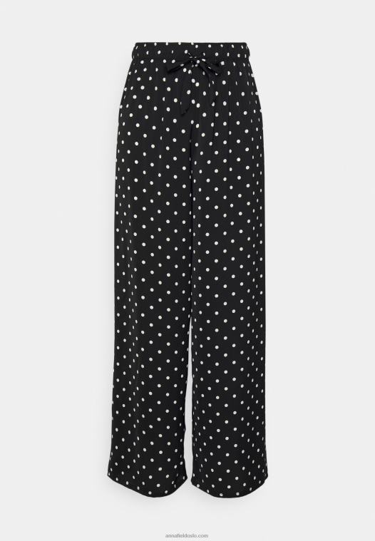 Anna Field kvinner pyjamassett sort/off-white P266L1062 - Bilde 8