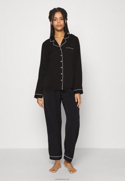 Anna Field kvinner pyjamassett svart P266L1072