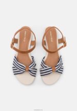 Anna Field kvinner sandaler cognac/mørkeblå P266L1290 - Bilde 6