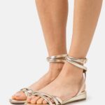 Anna Field kvinner sandaler gull P266L1247