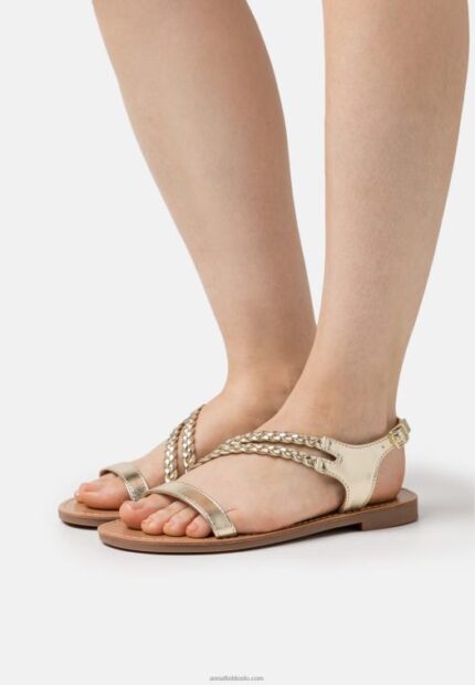 Anna Field kvinner sandaler gull P266L1391
