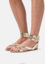 Anna Field kvinner sandaler gull P266L1424
