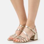 Anna Field kvinner sandaler gull P266L1435