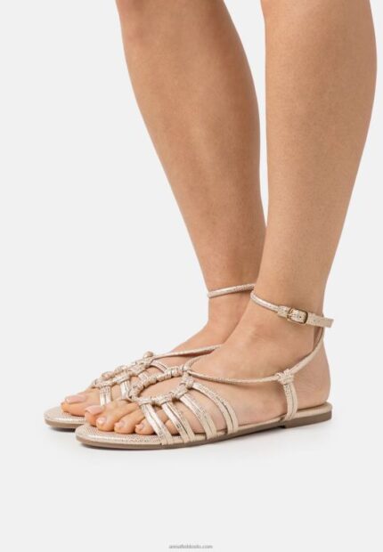 Anna Field kvinner sandaler gull P266L1436