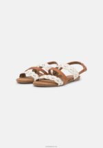 Anna Field kvinner sandaler hvit/konjakk P266L1308 - Bilde 3