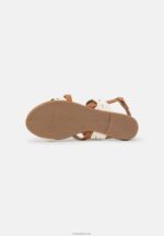 Anna Field kvinner sandaler hvit/konjakk P266L1308 - Bilde 5