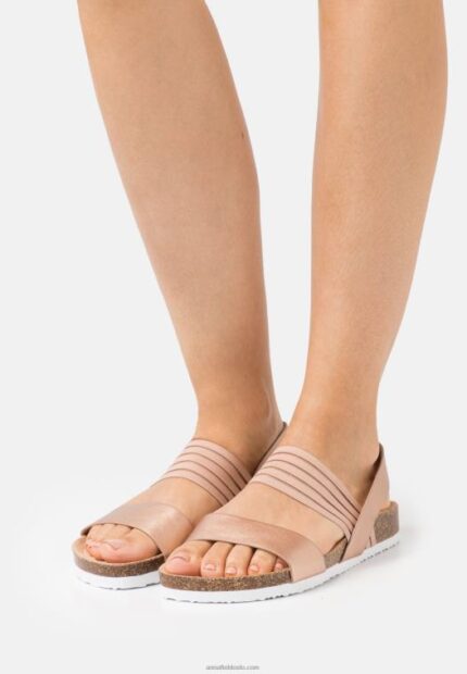 Anna Field kvinner sandaler i rosa gull P266L1411