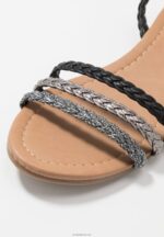Anna Field kvinner sandaler sort/sølv P266L1248 - Bilde 3