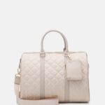 Anna Field kvinner sett helg bag beige P266L2628