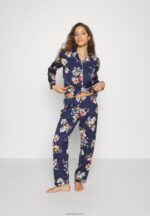 Anna Field kvinner sett pyjamas mørkeblå P266L1070 - Bilde 2