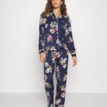 Anna Field kvinner sett pyjamas mørkeblå P266L1070