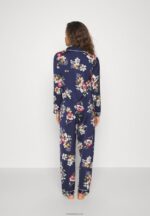 Anna Field kvinner sett pyjamas mørkeblå P266L1070 - Bilde 3
