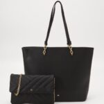 Anna Field kvinner sett tote bag svart P266L2468