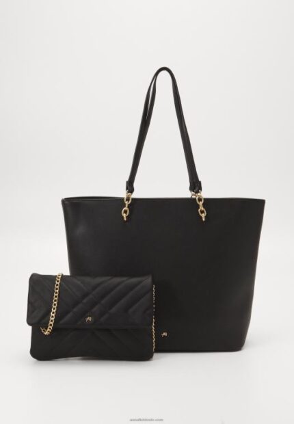 Anna Field kvinner sett tote bag svart P266L2468