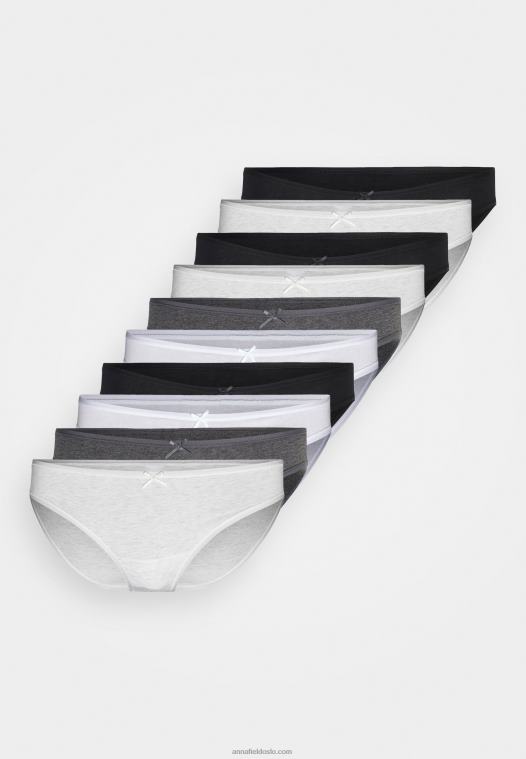 anna_field_kvinner_shannon_10_paknings_shorts_gra_p266l999.jpg Anna Field kvinner shannon 10-paknings shorts grå P266L999 - Bilde 1