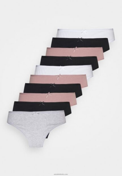 Anna Field kvinner shannon 10-paknings shorts rosa/grå P266L957